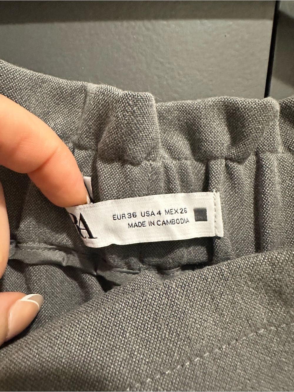 Zara Women’s High waist Light Gray Cargo Pants - Picture 2 of 8